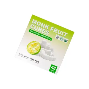 Bulk Sugar Substitute Organic Monkfruit With Erythritol Monk Fruit Extract Sweetener Cube