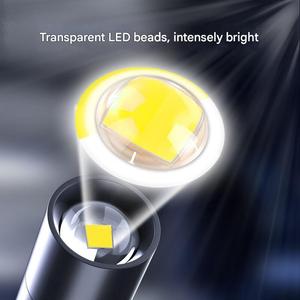 Pen Lamp Flashlight with Aluminum Frame Zoom Function Inspection-specific Clip Portable Charging Small Hand Lamp