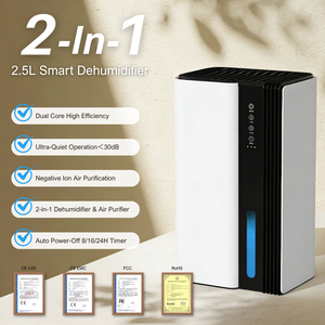 <span class=keywords><strong>Deshumidificador</strong></span> Inteligente HASHONE con Control Táctil, App Tuya, Silencioso, Wifi, 2 en 1 con Purificador de Aire - Product Image 2