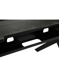 Table de jeu éclairée par LED en acier au carbone durable avec un design élégant