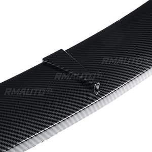 Kit carrosserie de protection avant pour Audi TT RS 2004-2019, aspect fibre de carbone/noir brillant/noir mat, avec lèvre de pare-chocs, spoiler et diffuseur - Product Image 6