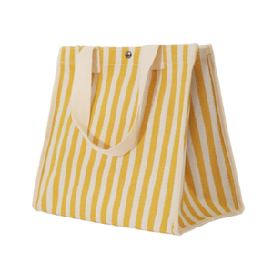 Sac fourre-tout en toile écologique extra large et robuste avec logo imprimé personnalisé et motif lettres, fermeture éclair longue sur l'épaule, Pack World - Product Image 3