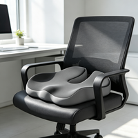 Coussin orthopédique personnalisable en mousse à mémoire de forme pour le coccyx, en forme de U, ergonomique, pour soulager les douleurs du coccyx, pour le bureau et la voiture (OEM/ODM)