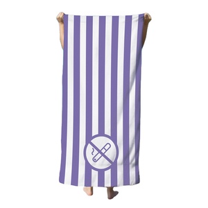 Serviettes <span class=keywords><strong>de</strong></span> <span class=keywords><strong>plage</strong></span> d'été rayées personnalisées en microfibre <span class=keywords><strong>de</strong></span> luxe, extra grandes, en suè<span class=keywords><strong>de</strong></span> <span class=keywords><strong>de</strong></span> haute qualité, sans <span class=keywords><strong>sable</strong></span>, séchage rapide, antimicrobiennes - Product Image 1