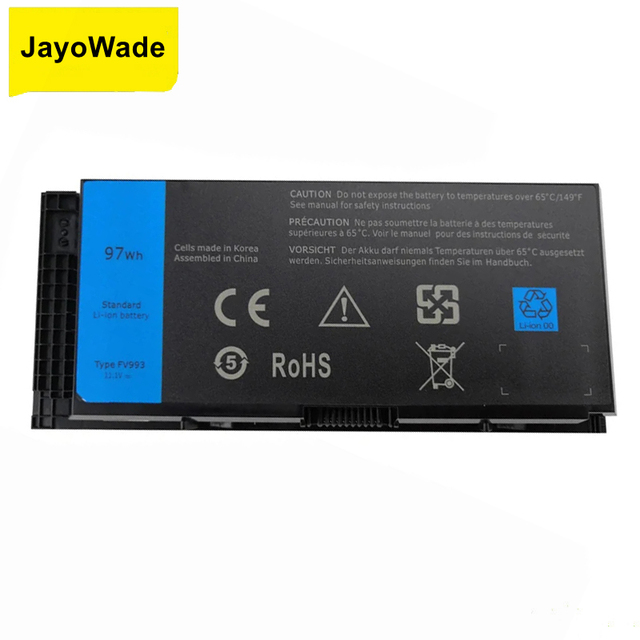 Factory FV993 Laptop Battery for DELL Precision M6600 M6700 M6800 M4800 M4600 M4700 FJJ4W PG6RC R7PND 8700mAh FV993 Batteries