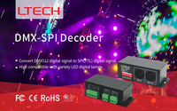 Decodificador de Señal DMX-SPI LTECH, Conversor de Señal Digital DMX512, Controlador de Iluminación Digital LED