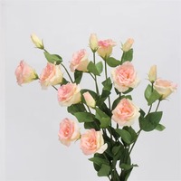 Bunga Lisianthus Putih Sentuhan Asli Buatan dari Lateks Mewah Grosir untuk Dekorasi Pernikahan dan Pesta di Rumah
