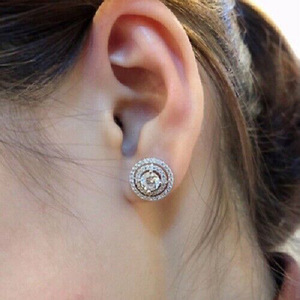 Orecchini a Perno Geometrici Eleganti, Gioielli per Orecchie dal Look Raffinato e Scintillante per Donne, Accessorio Chic per Feste, Uso Quotidiano e Regalo - Product Image 3