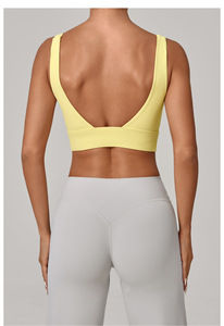 Conjunto Deportivo de 2 Piezas para Mujer, Profesional, Informal, para <span class=keywords><strong>Gimnasio</strong></span>, Ejercicio al Aire Libre, Top Corto, Transpirable, para Entrenamiento de Fuerza y Yoga - Product Image 6
