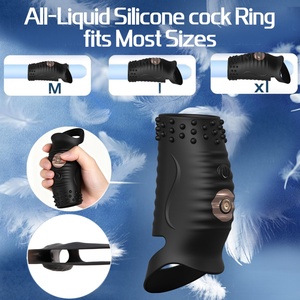 Effective Semen Lock <b>Remote</b> <b>Control</b> Electric Locking Sperm Ring Adult Sex Soft Male Wearable Rechargeable USB Waterproof Strong - Product Image 2