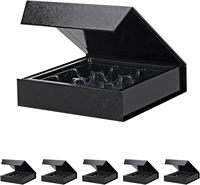 Maßgefertigte Spezialpapier-Schokoladenbox-Verpackung Luxuriöse Magnetische Geschenkbox mit PVC-Einlagen Trüffel-Magnet-Schokoladenbox