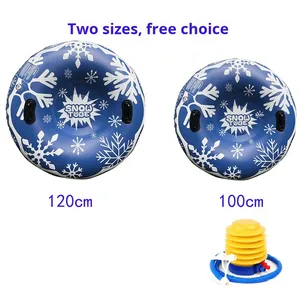 Tube à neige gonflable en PVC écologique pour enfants et adultes, épaissi et résistant à l'usure, pour le ski et le traîneau à neige - Product Image 6