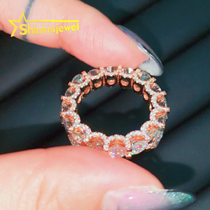 Anello Full Eternity con Design a Orecchie di Gatto, Gioielli Hip Hop in Moissanite, Anello Completamente Ricoperto di Diamanti in <span class=keywords><strong>Argento</strong></span> <span class=keywords><strong>925</strong></span>, Anello Hip Hop in Moissanite - Product Image 6