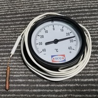 Termometer untuk penyimpanan dingin, pengukur suhu industri 2 "2.5" 3 "4"-40 tipe kapiler