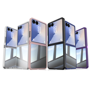 Pour Samsung <span class=keywords><strong>Galaxy</strong></span> Z Flip 7 Hard PC Clear Phone Case Avec Matte TPU Bumper pour Samsung Z Flip 7 <span class=keywords><strong>6</strong></span> - Product Image 1