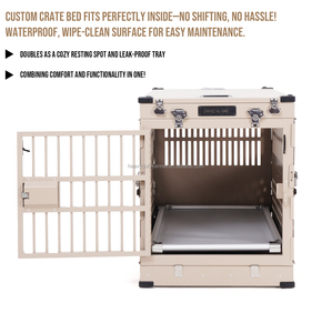 <span class=keywords><strong>Lit</strong></span> surélevé pour chien en métal pour le camping en plein air, lavable et durable - Product Image 3