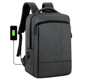 大容量防盗多功能 USB 充电商务旅行男士可扩展笔记本电脑背包