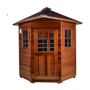 3 - 4 Person Solid <strong>Wood</strong> Canadian <strong>Cedar</strong> Outdoor Infrared Sauna <strong>for</strong> <strong>Sale</strong> - Product Image 4