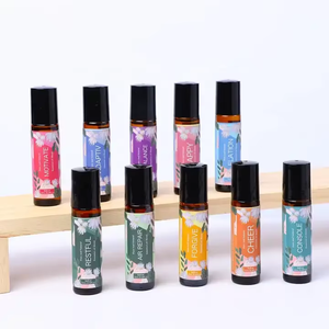 Huile Essentielle 100% Pure d'Extraits Végétaux, Mélange Équilibrant et Concentré, Parfum Sucré, Flacon Roll-On Écologique pour Massage Corporel - Product Image 3