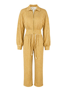 Conjuntos de Pantalones de Dos Piezas, Estampados a Rayas, con Cierre de Cremallera, Tops Tipo Cárdigan, Pantalones con Cordón, Estilo Otoño 2026 - Product Image 5