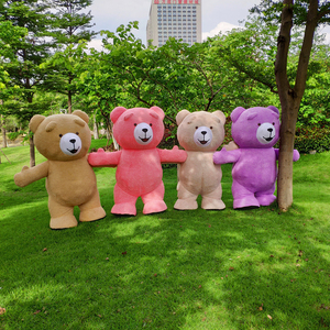 Vente en gros d'usine, prix bas, <span class=keywords><strong>mascotte</strong></span> en peluche en fourrure d'ours en peluche personnalisée pour les costumes de <span class=keywords><strong>mascotte</strong></span> de personnage de dessin animé - Product Image 3
