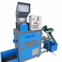 Ligne de production de recyclage de câbles en aluminium et cuivre avec machine de granulation automatique, moteur et roulement, fournie directement par l'usine