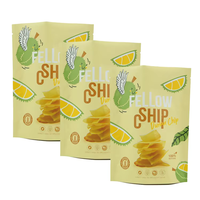 Chips de banane plantain sacs refermables de casse-croûte sac debout chips de fruits sac d'emballage en plastique pour chips de plantain