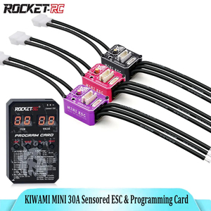 ROCKET-<span class=keywords><strong>RC</strong></span> Kiwami Mini Sensored Không Chổi Than 30A 2S Esc & Lập Trình Thẻ Cho 1/28 Quy Mô 1/27 Mini Điều Khiển Từ Xa Xe Ô Tô - Product Image 3