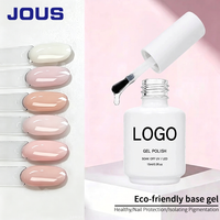 Base de vernis gel UV/LED chromée style français 15ml, couleur rose nude, sans HEMA, avec résine élastique et base caoutchoutée