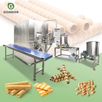 Machine à fabriquer des gaufrettes à l'œuf, ligne de production de gaufrettes croustillantes au chocolat, multifonctionnelle, remplissage automatique, mini bâtonnets de biscuits