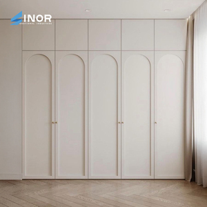 Armario de Almacenamiento de Madera Maciza Natural, Armario Independiente con Barra para Colgar, Acabado Impermeable, Fácil Montaje para el Hogar - Product Image 5