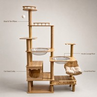Poteau à gratter en bois pour chat, en gros, poteau de remplacement en sisal pour arbre à chat du sol au plafond, approvisionnement direct usine