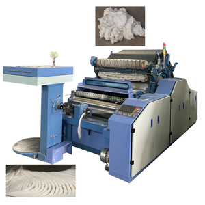 Machine à carder le coton en continu pour la fabrication de fils et de bandes, dispositif de prétraitement pour les cotons-tiges et les boules de coton, haute productivité - Product Image 1