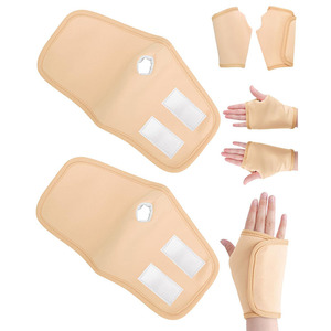 Lot de 2 compresses réutilisables pour les mains à l'huile de ricin, ajustables, anti-fuite, pour la prévention des lésions - Product Image 1