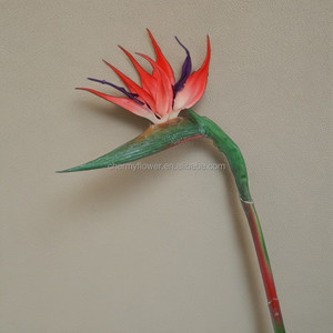 CM-TH1229 artificiali tropici fiori decorazioni per la casa morbido PVC artificiale vero tocco uccello del paradiso pianta fiore