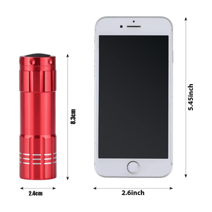 Giá rẻ đèn pin Quà Tặng 9-Led <span class=keywords><strong>Mini</strong></span> Đèn pin hợp kim Nhôm xách tay đèn pin Spotlight với biểu tượng tùy chỉnh - Product Image 3