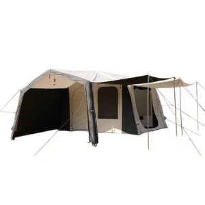 Tenda berkemah otomatis, tenda luar ruangan mangkuk cepat terbuka, tenda berkemah otomatis tahan hujan ukuran besar perahu Pop Up