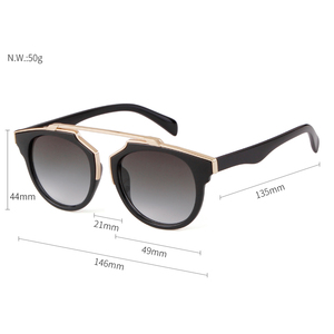 204 Occhiali da Sole Unisex con Montatura in Metallo Scuro a Prezzo Conveniente, Gafas De Madera, <span class=keywords><strong>Ochiali</strong></span> Da Sole UV400 - Product Image 6