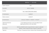 Système d'alimentation intégré Emerson Vertiv Netsure 531 A32 S1 48V DC 6KW avec module redresseur R48-2000e3 19 pouces