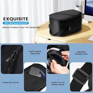 Estuche rígido de viaje VR para <span class=keywords><strong>Quest</strong></span> 3, estuche rígido de viaje de transporte EVA para Meta <span class=keywords><strong>Quest</strong></span> 3/<span class=keywords><strong>Oculus</strong></span> <span class=keywords><strong>Quest</strong></span> 2/<span class=keywords><strong>Quest</strong></span> <span class=keywords><strong>Pro</strong></span> - Product Image 3