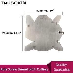 Herramientas de soldadura, Regla de soldadura, Calibrador de paso de roscas, Herramientas de maquinista, Calibrador de ángulos para torno y fresadora - Product Image 3