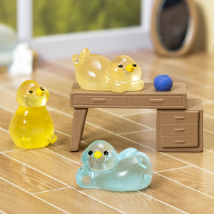Ornements micro-paysagers KI Huacui, petits canards lumineux, aménagement paysager pour la maison, la voiture et le <span class=keywords><strong>jardin</strong></span>, artisanat en résine DIY, décoratifs - Product Image 4