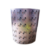 Film d'emballage composite gaufré à double bande d'aluminium haute barrière avec surface imprimable pour comprimés, capsules et pilules
