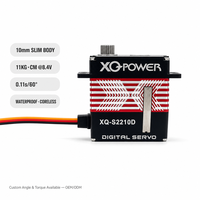XQ POWER S2210D 11kg-cm Servomoteur numérique sans noyau à couple élevé, micro-mini, programmable, pour hélicoptère RC et avion à voilure fixe 8.4V