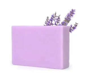 Manufacturer High Quality Lavender Handmade Organic Soap For Skin Whitening Lavender Handmade Soap
