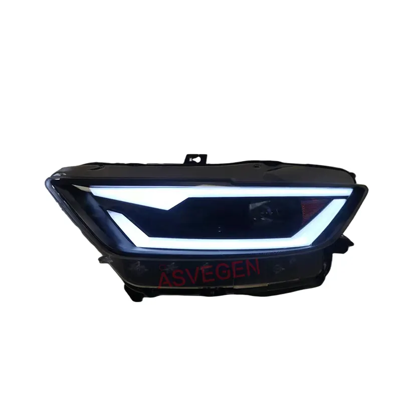 Nuevo estilo modificado la luz de la cabeza para Ford Mustang 2015-2017 faro de luz diurna DRL niebla parachoques delantero lámpara LED indicador de piezas de automóviles