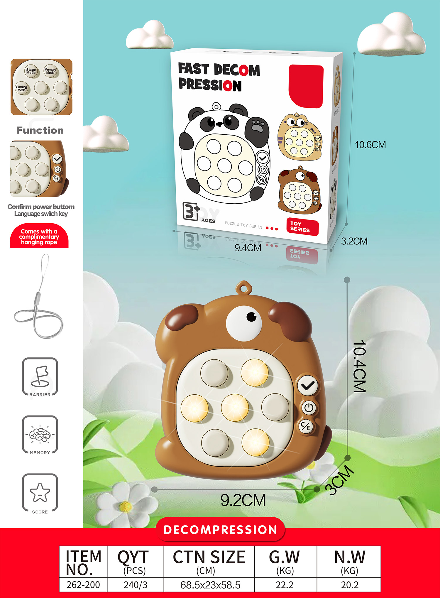 262-200 Perro-Caja de color