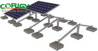 Supports photovoltaïques du fabricant, système de montage solaire lesté pour modules PV au sol