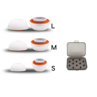 Convient pour Apple Airpods Pro silicone mémoire coton réduction du bruit bouchons d'oreilles respirants avec boîte de rangement, airpods faciles à porter
