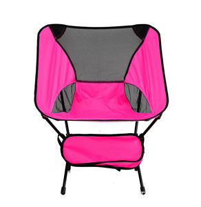 Mini 600D mô hình in ấn Oxford vải gấp mặt trăng ghế thoải mái ráp cắm trại bãi biển Ghế cho trẻ em công viên sử dụng ngoài trời - Product Image 1